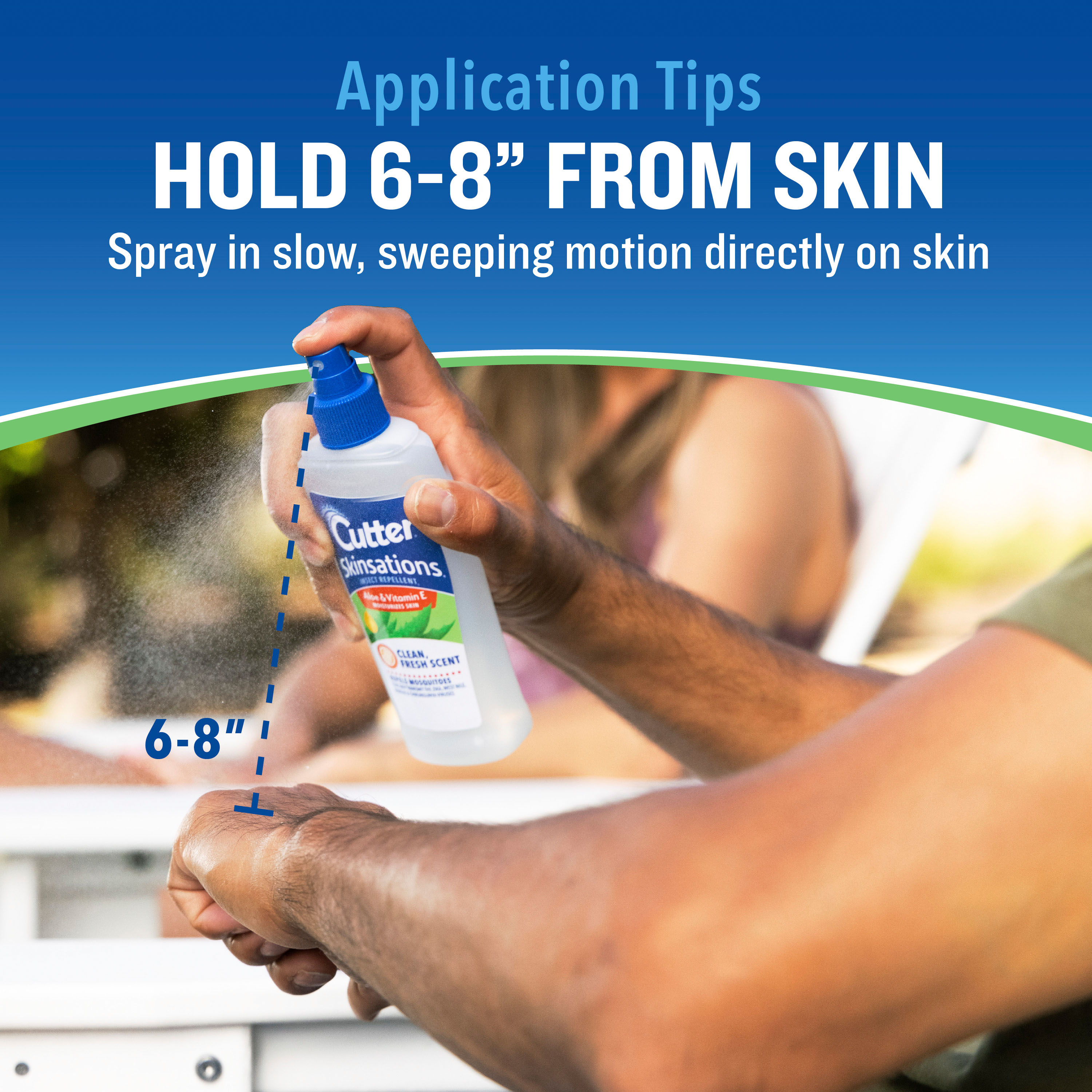 HG-54010 Skinsations Pump Spray 6oz Application Directions